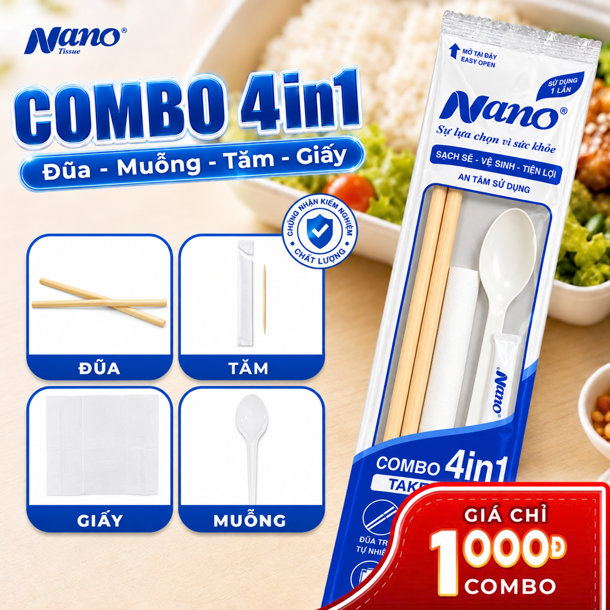 Đũa (Tre) - Muỗng - Tăm - Giấy